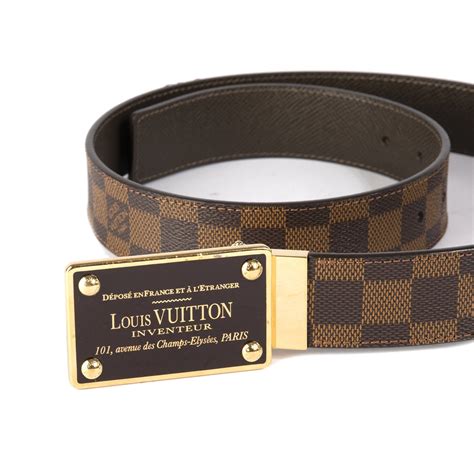 louis vuitton damier reversible belt.